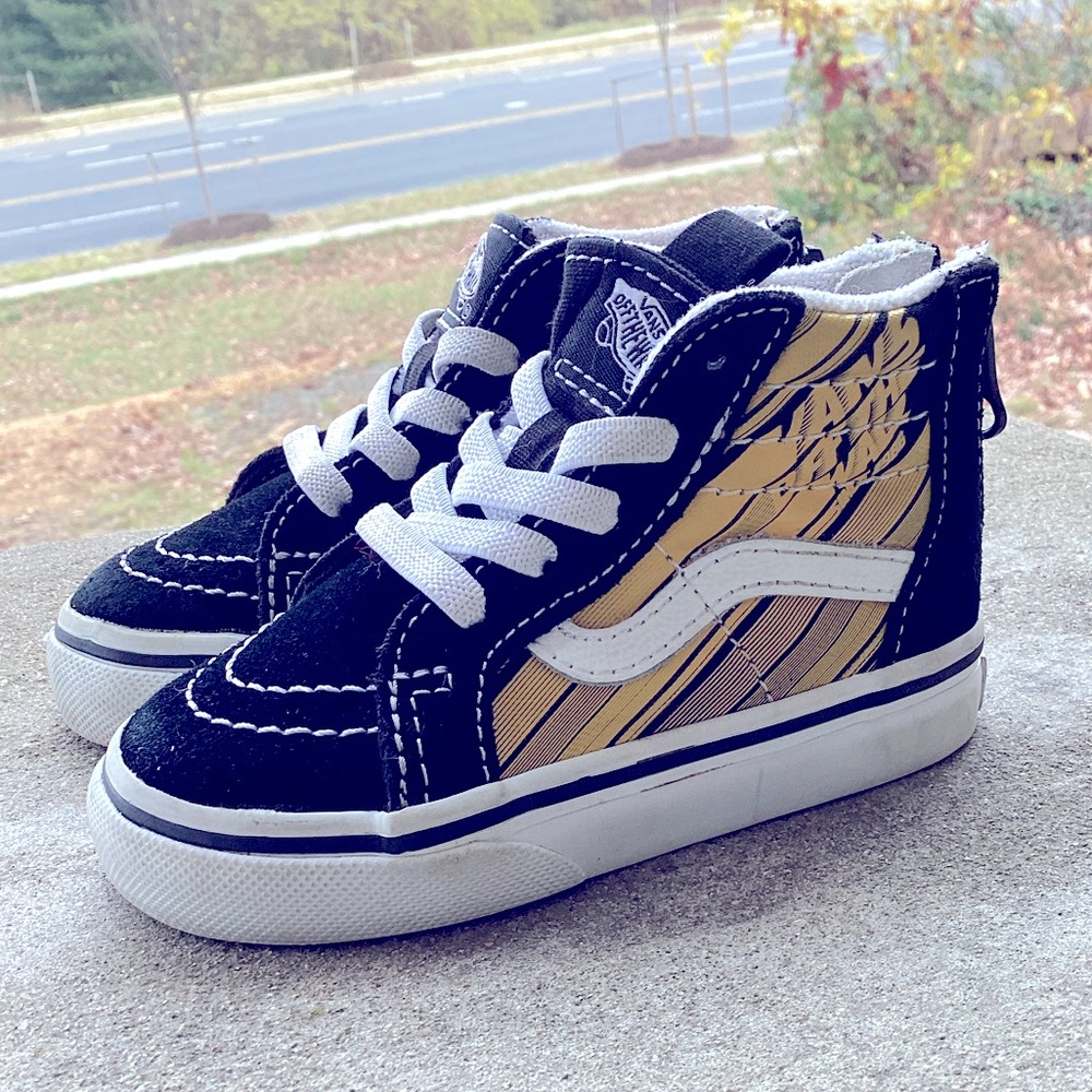 Vans Off the Wall high top sneakers kids size 5